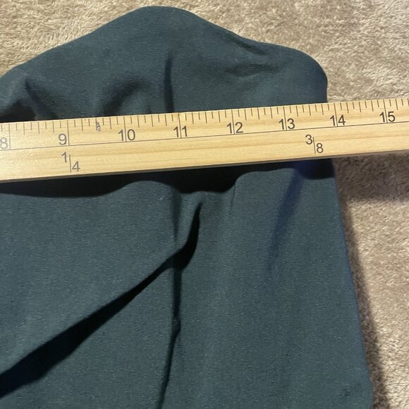 ASOS Dress Womens 8 Forrest Green Strapless Sheath Ruffle Midi Fitted Zip Back - Picture 5 of 7